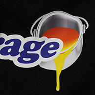 濃色生地用転写プリント